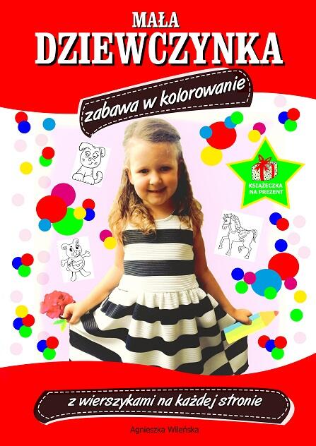 Mała dziewczynka. Zabawa w kolorowanie (1)