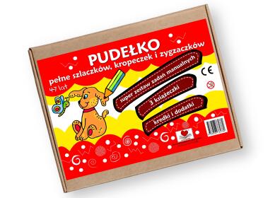 Pudełko pełne szlaczków, kropeczek i zygzaczków