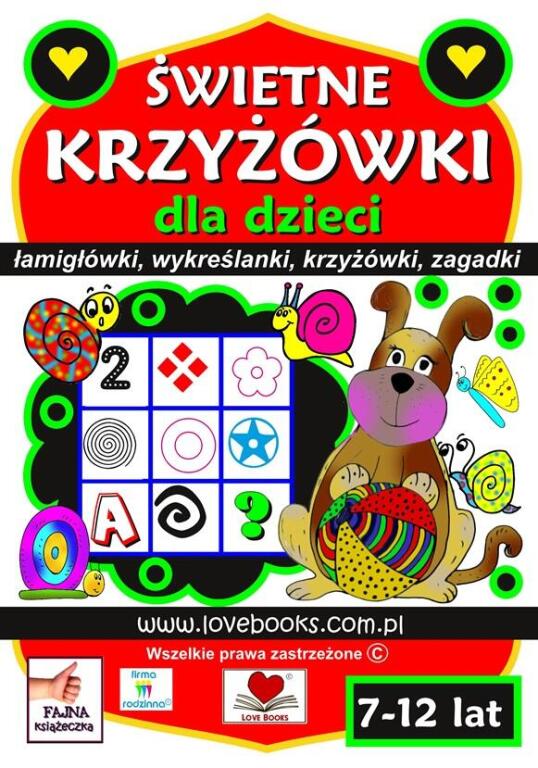 Świetne krzyżówki dla dzieci 7-12 lat