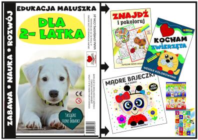 Edukacja maluszka dla 2 latka- zestaw książek