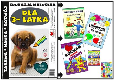 Edukacja maluszka dla 3 latka- zestaw książek