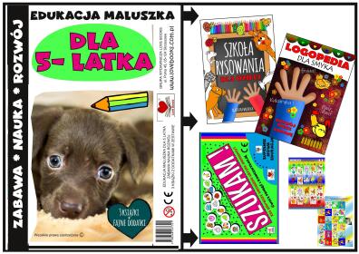 Edukacja maluszka dla 5 latka- zestaw książek