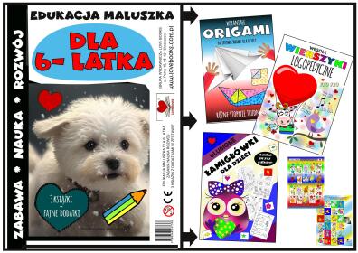 Edukacja maluszka dla 6 latka- zestaw książek