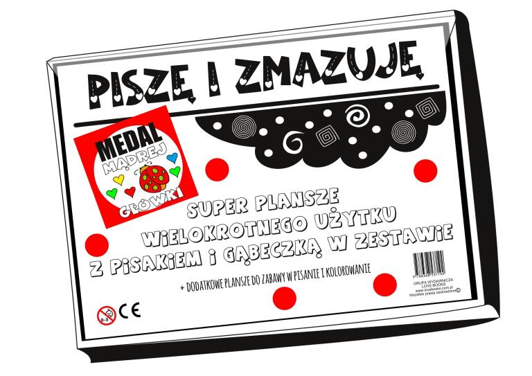 Piszę i zmazuję- zestaw dużych plansz z pisakiem wielokrotnego użytku