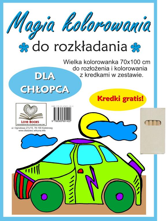 Magia kolorowania do rozkładania. Dla chłopca (1)
