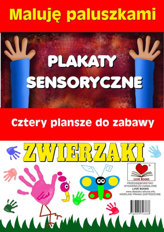 Plakaty sensoryczne. Maluję paluszkami. Zwierzaki (1)